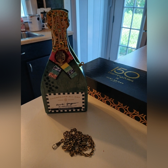 Kurt Geiger Handbags - SOLD DO NOT BUY EXTREMELY RARE Kurt Geiger Collectable Champage Bag With Box